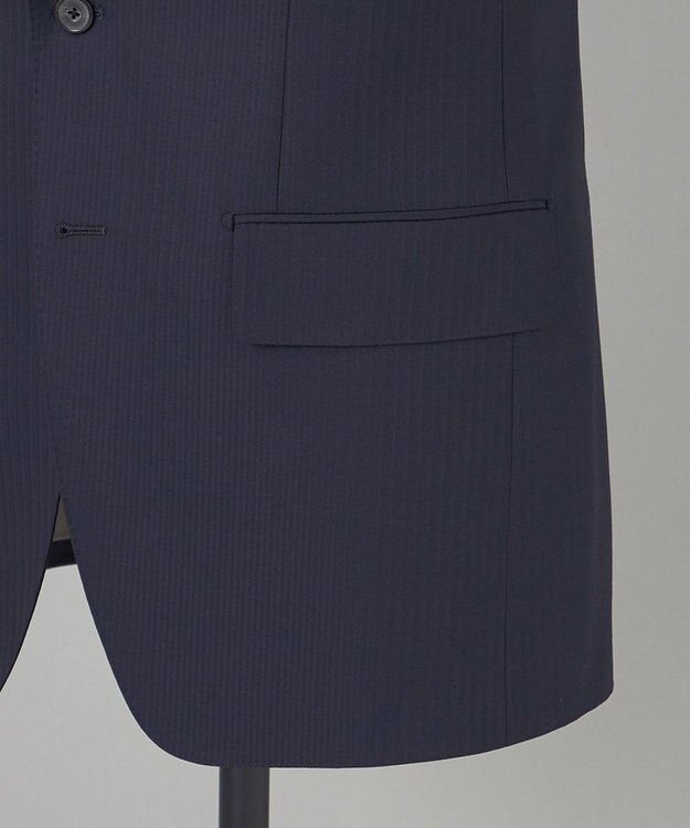 GOTAIRIKU 【御幸毛織】Superio160 ウールカシミヤ スーツ（ネイビーストライプ） ネイビー系8