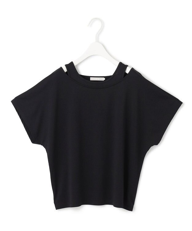 ICB 【UVケア・吸水速乾・洗える】ライクレイヤードTEE ブラック系