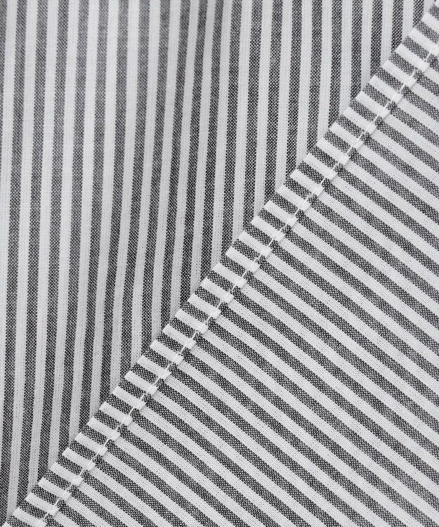 ANY コットンエアーウォッシュ5分袖シャツ ストライプ