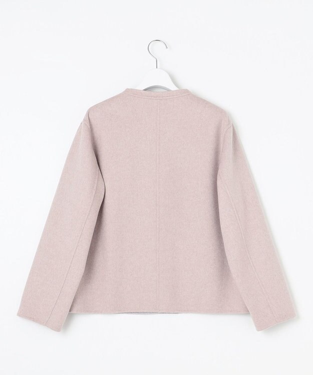 J.PRESS LADIES L 【リバーシブル】ウールナイロン リバー ショート コート ベージュ系