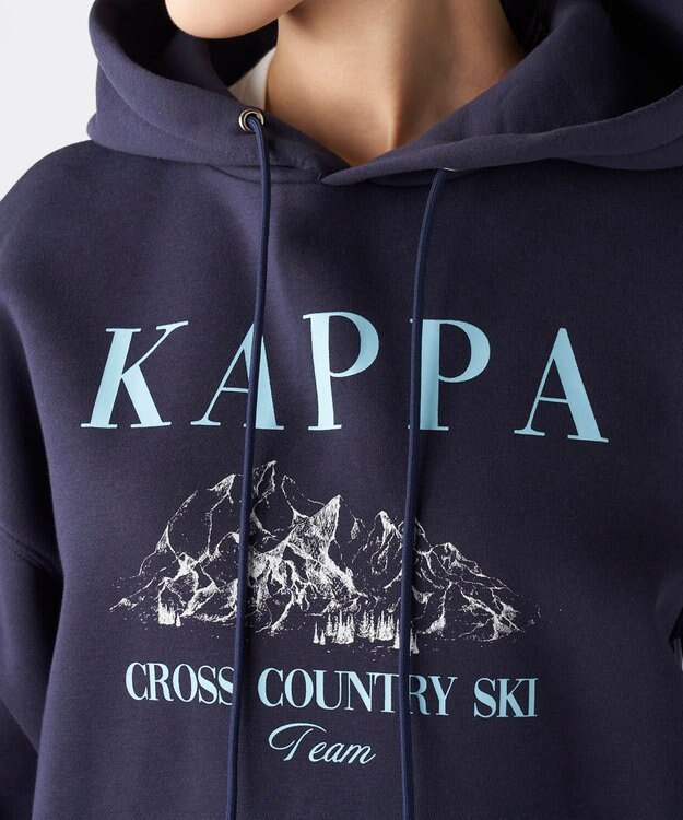 OP／FILA 【Kappa】スキーチームデザイン ユニセックスパーカー ネイビー