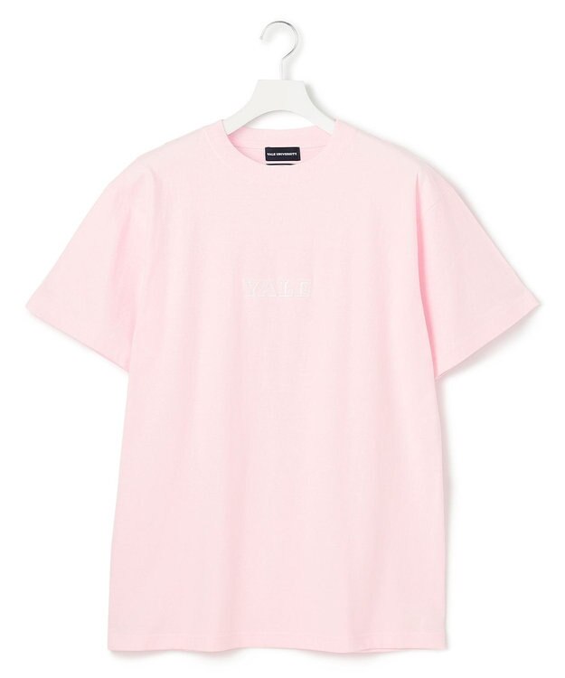 J.PRESS YORK STREET 【UNISEX】YALEセンターロゴ Tシャツ ピンク系