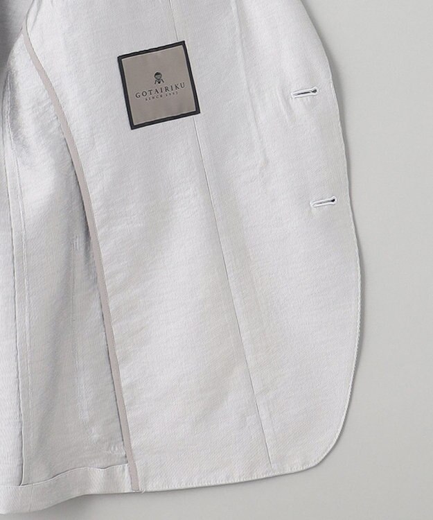GOTAIRIKU 【超軽量】エアードビー羽織りジャケット ライトグレー系