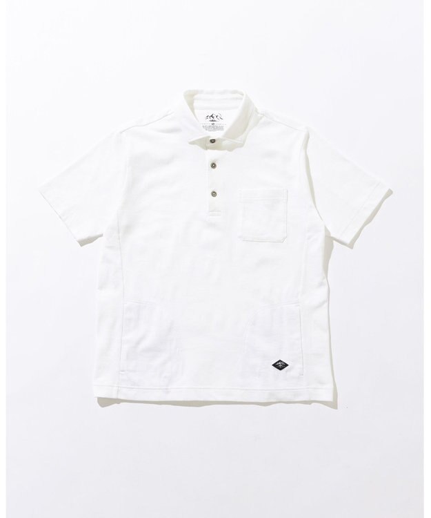 JOSEPH ABBOUD MOUNTAIN 【吸水速乾・男女兼用】カモフラジャガードポロシャツ ブルー系7