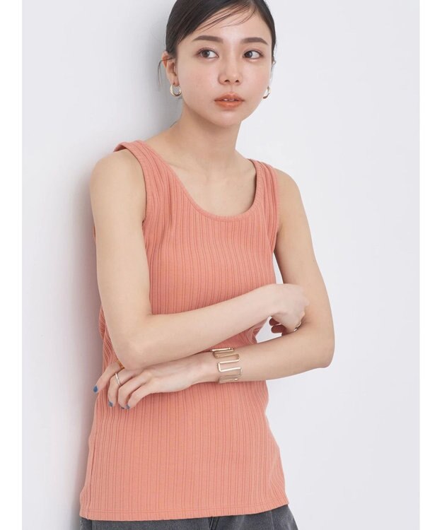 earth music&ecology ２ＷＡＹネックタンクトップ Pink Orange