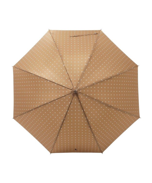 MOONBAT POLO RALPH LAUREN（ポロ ラルフローレン)ドット×ロゴ 雨傘 長傘 ベージュ