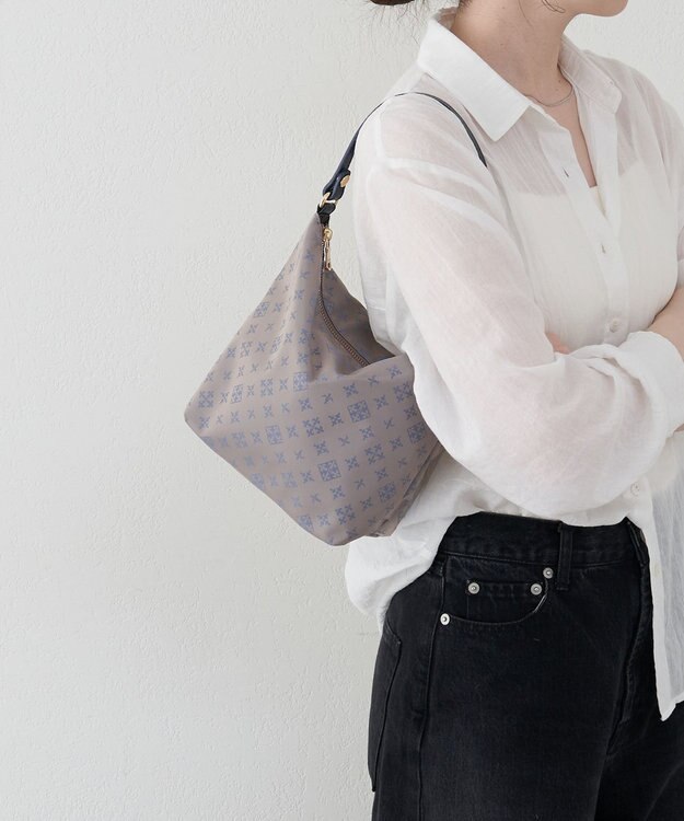 russet シンプルショルダーバッグ (CE-1243) Grege/BL