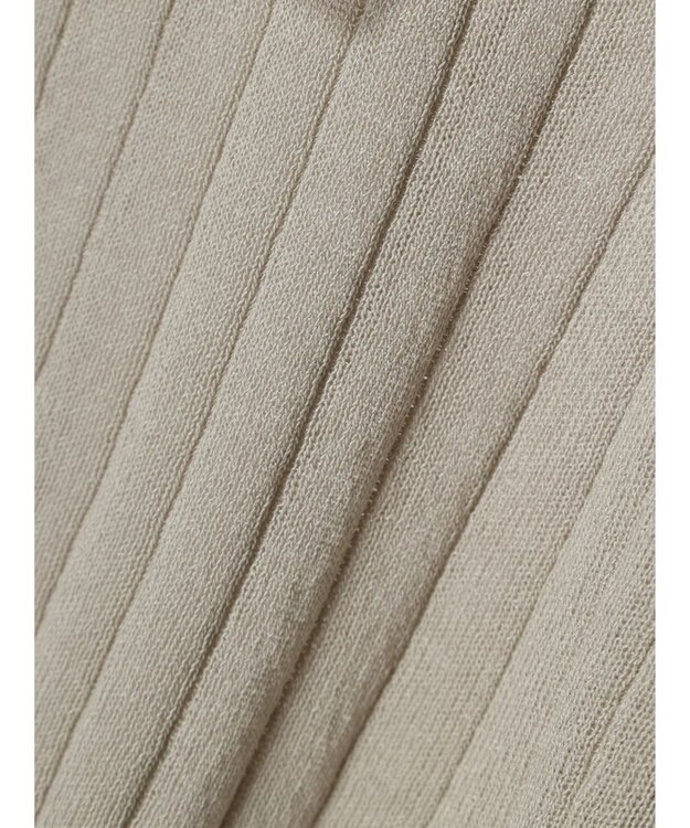 earth music&ecology ラインポロニットカーディガン Light Gray