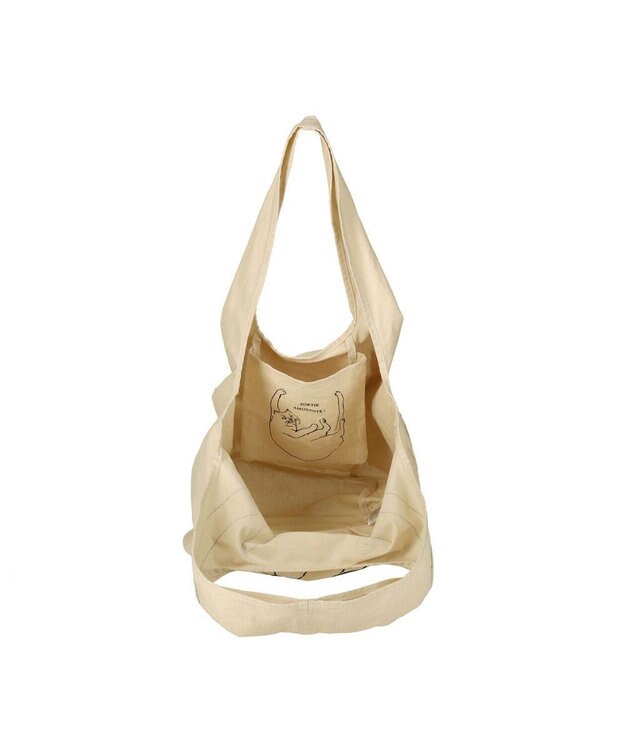 ROOTOTE 1188【折り畳み可能】EU.ラウンド.ブラサガリネコ-A 01：シロ