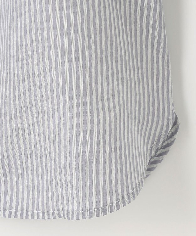 ANY SIS 【2WAY】ドロスト ブラウス グレー系ストライプ