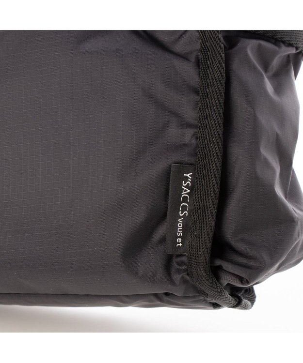 Y'SACCS 【Y’SACCS vous et】リップストップナイロンポシェット ブラック