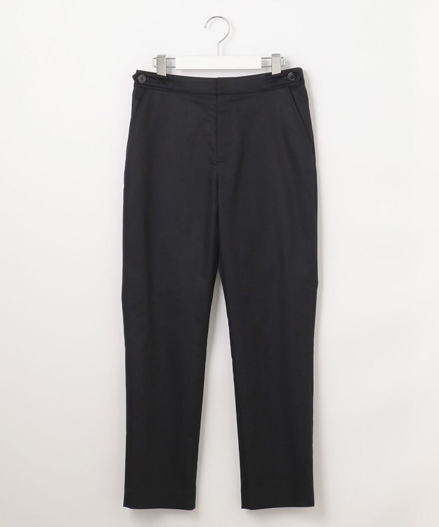 J.PRESS LADIES 【WEB限定・洗える】シャンブレーサテン テーパード パンツ 【WEB限定】ネイビー系