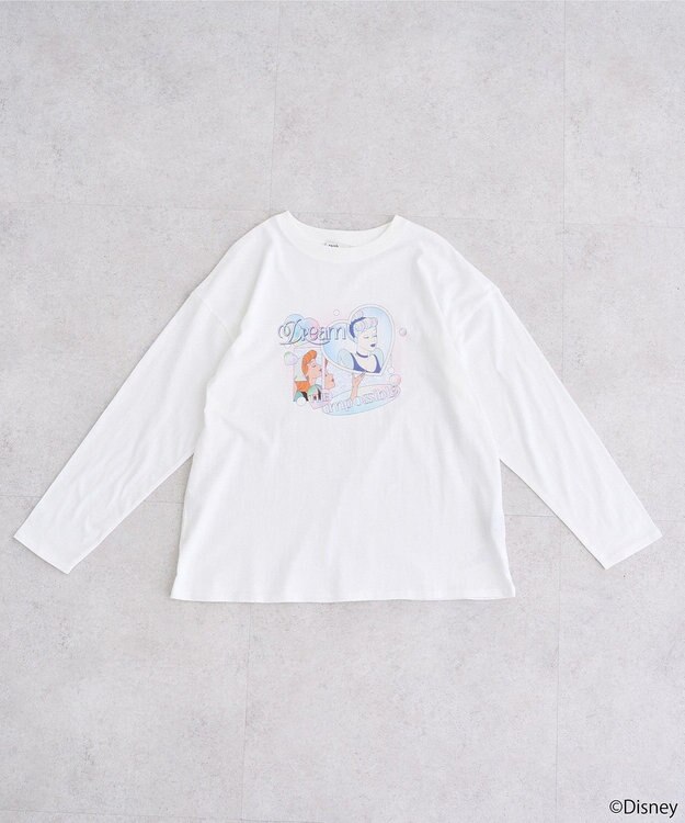 earth music&ecology シンデレラ／プリントロンＴＥＥ White