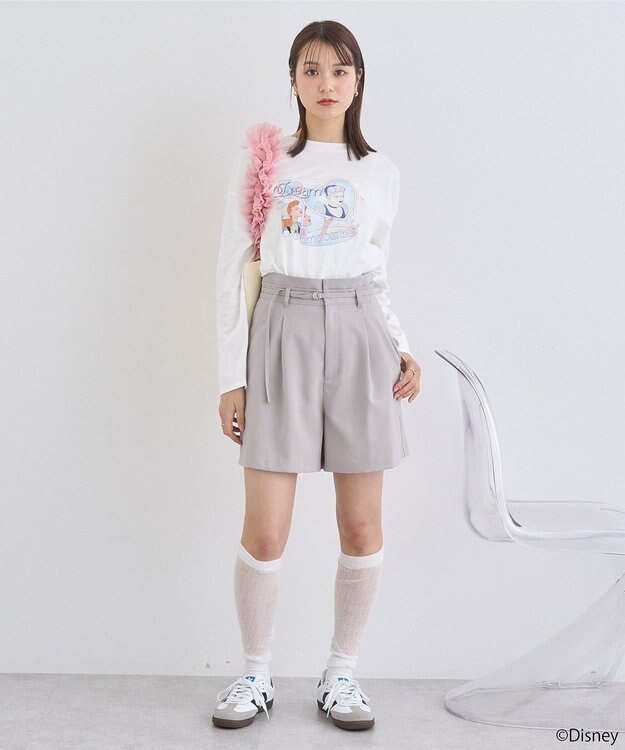 earth music&ecology シンデレラ／プリントロンＴＥＥ White