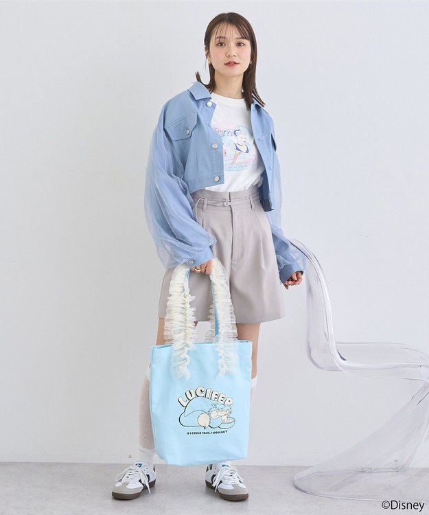 earth music&ecology シンデレラ／プリントロンＴＥＥ White