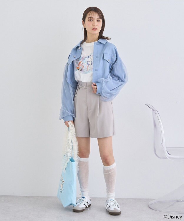 earth music&ecology シンデレラ／プリントロンＴＥＥ White