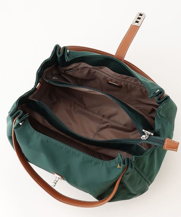 LA BAGAGERIE タックラウンド2WAYバッグ ダークグリーン