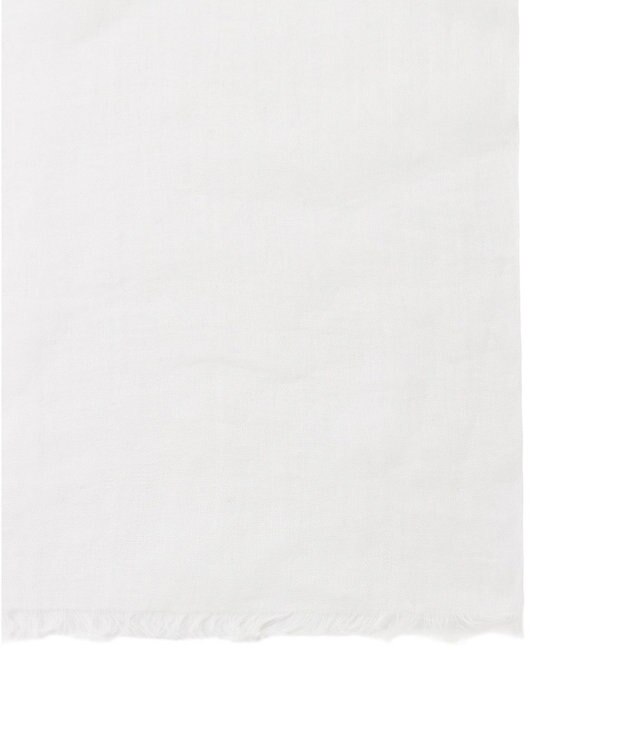 MOONBAT FURLA (フルラ) 無地ストール 麻 カシミヤ  180cm×85cm  手洗い可能 ホワイト