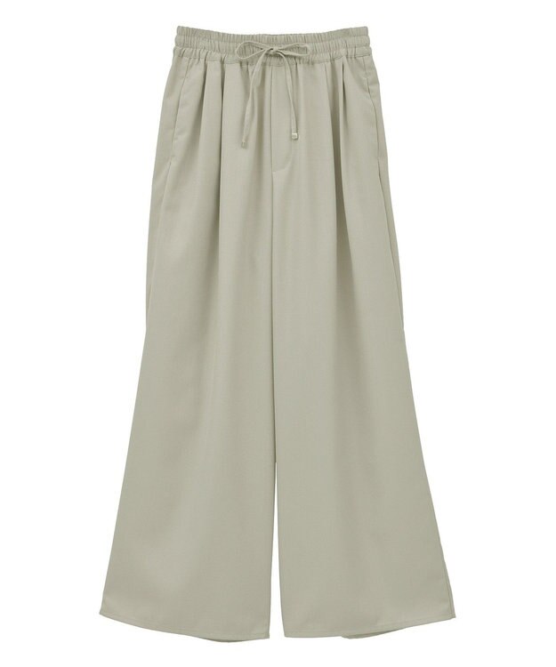 earth music&ecology ゆるとろパンツ Gray Beige