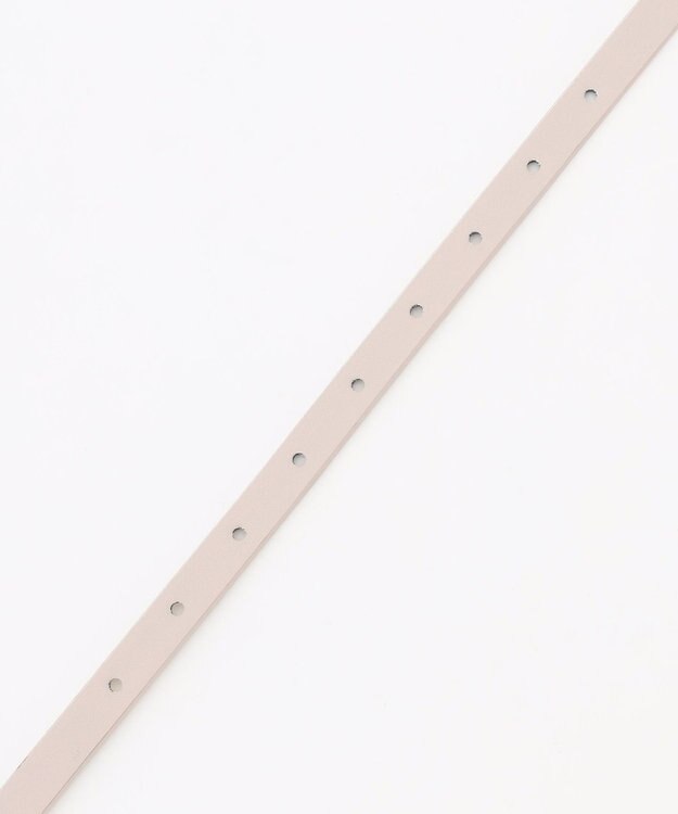 ANY SIS スクエアバックルナロー ベルト ライトグレー