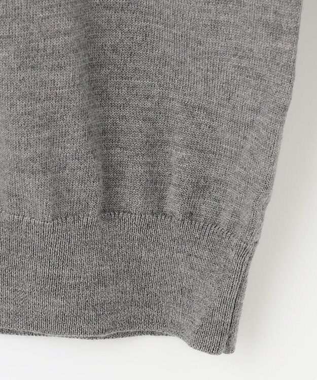 J.PRESS LADIES 【洗える】アーガイルツイン ニット グレー系