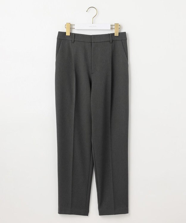 ANY SIS L 【セットアップ対応】ビューティーツイルストレッチ テーパードパンツ チャコール