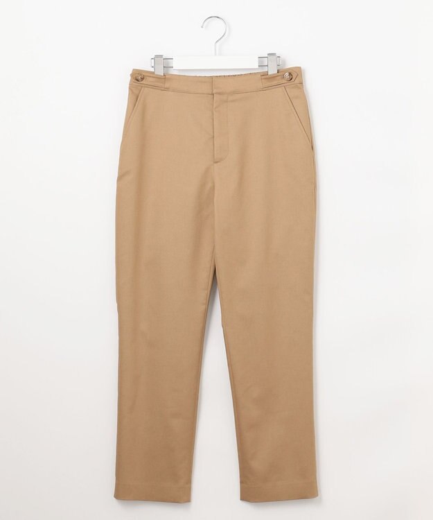 J.PRESS LADIES 【WEB限定・洗える】シャンブレーサテン テーパード パンツ 【WEB限定】キャメル系