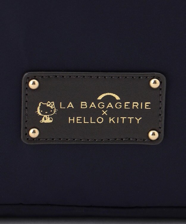 LA BAGAGERIE 【LA BAGAGERIE×HELLO KITTY】リボンチャーム付き　デイリートート　Mサイズ ネイビー