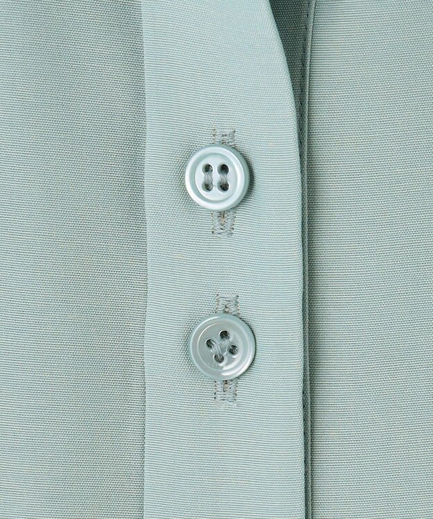 ICB 【WEB限定】 アセテートレーヨン ロングシャツ サックスブルー系