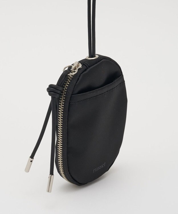 russet クラウズナイロンネックポーチ(Z-232) Black