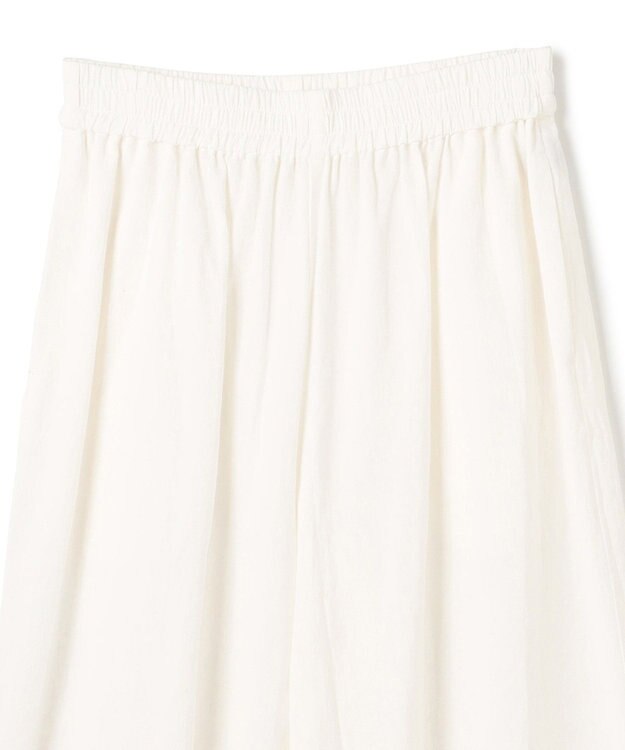 uncrave コットンリネンボイル ワイドパンツ オフ