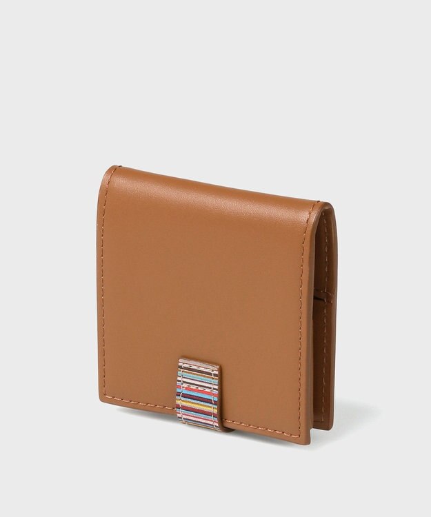 Paul Smith シグネチャーストライプタブ コインケース ブラウン