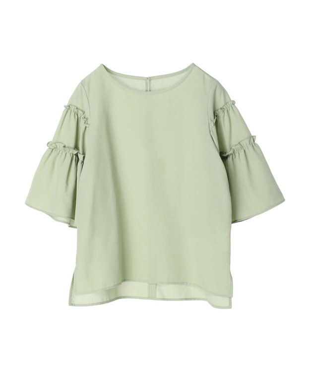 Green Parks ティアード袖ブラウス Light Green
