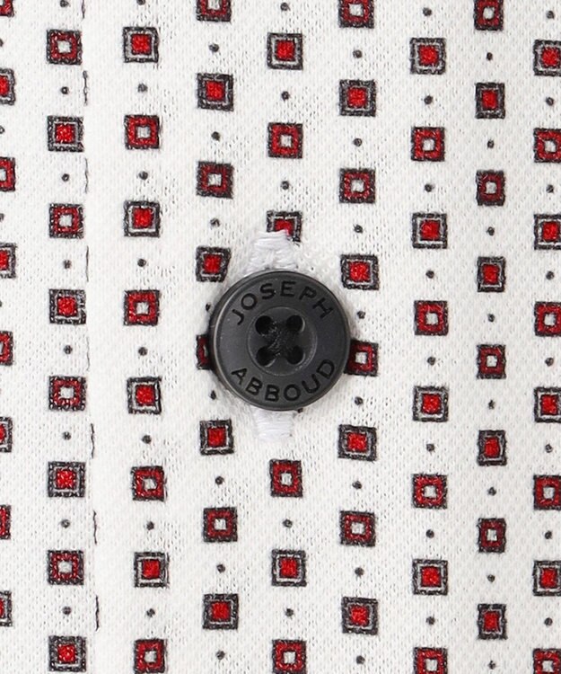 JOSEPH ABBOUD 【25SS・洗える】コンパクトジャージープリント シャツ ワイン系5