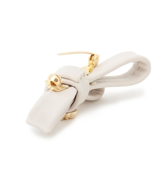 TOCCA 【ブローチ取り外し可】BOW RIBBON FURTIPPET ティペット ライトグレー系