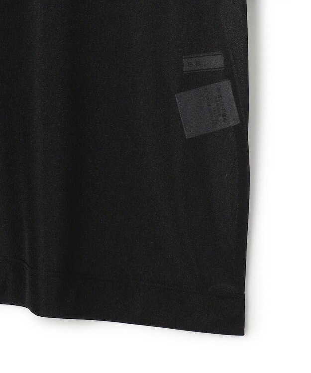 BEIGE， SELEN / リブコンビ シアーTシャツ Black