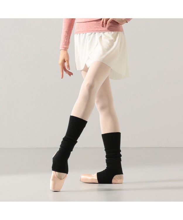 Chacott レッグカバー(ミディアム) ブラック