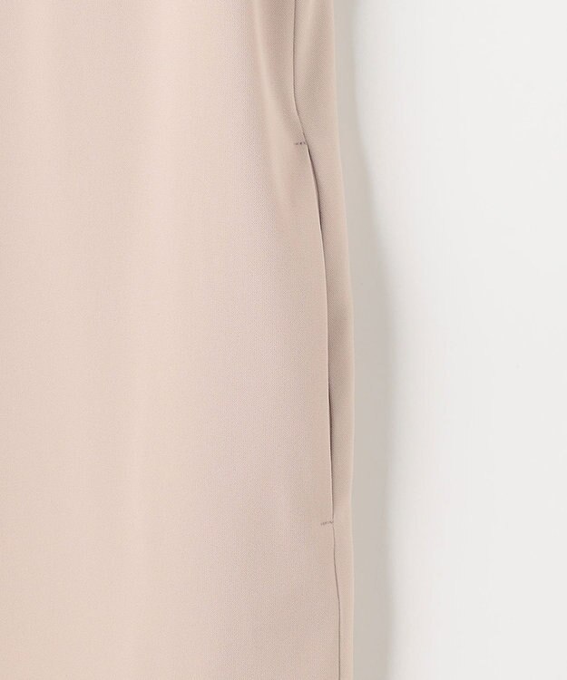 自由区 【XSサイズ～/洗える】ダブルフェイススーティング サックワンピース ピンク系