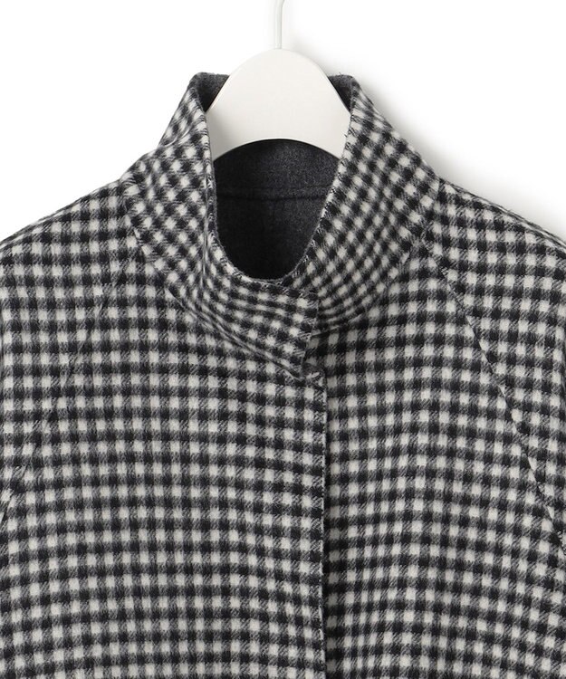 ICB WoolRever ポンチョコート チェック系