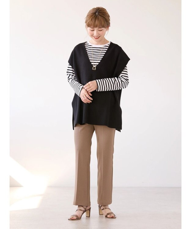 AMERICAN HOLIC Ｖネックニットベスト Black