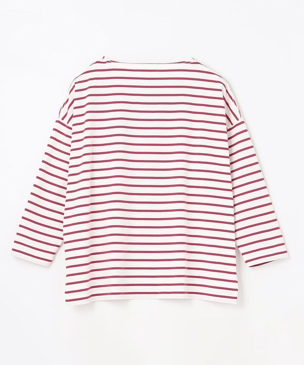 ANY オーガビッツ ボーダーカットソー マゼンタ