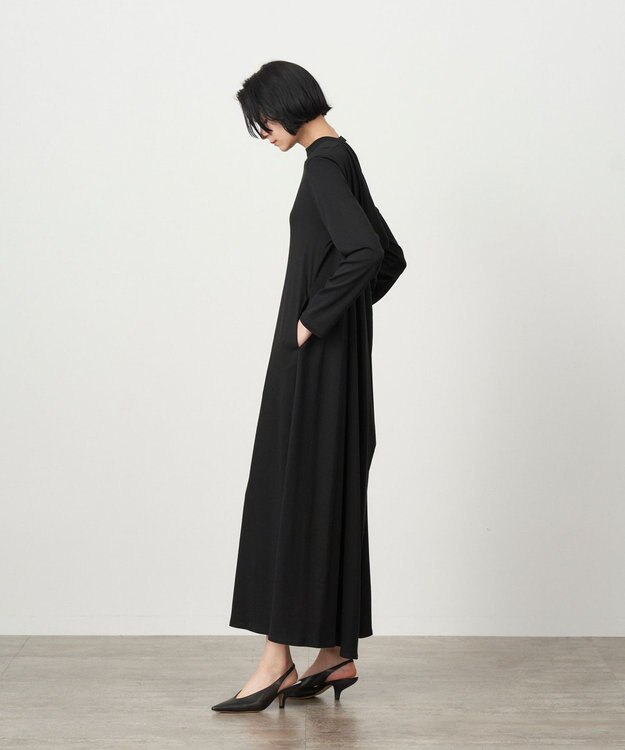 ATON SUVIN FRISE | フレアドレス BLACK