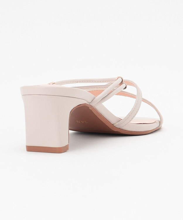 ANY SIS 【美人百花7月号掲載】ナローストラップ サンダル アイボリー