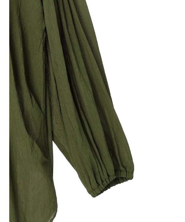 CRAFT STANDARD BOUTIQUE ウ゛ィンテージボイルソデシャーリングチュニック Khaki