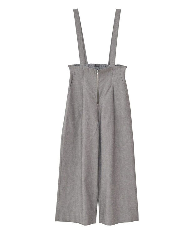 Green Parks 綿麻混２ＷＡＹ　サス付きＺＩＰパンツ Gray Mixture