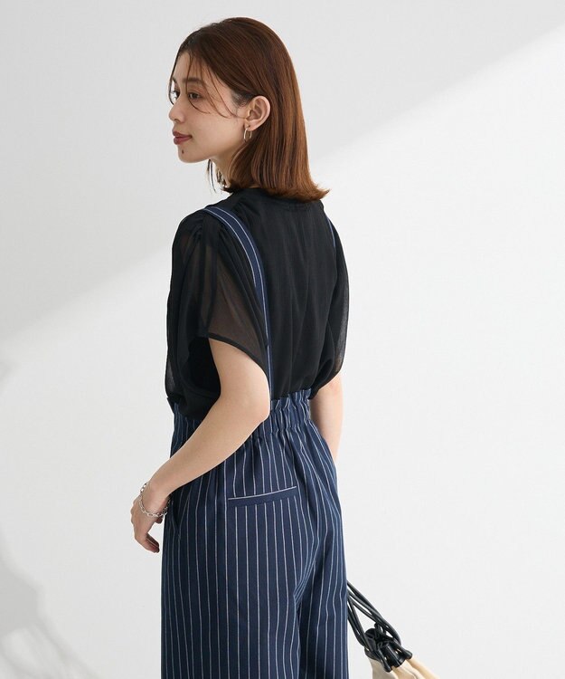 Green Parks 綿麻混２ＷＡＹ　サス付きＺＩＰパンツ Gray Mixture