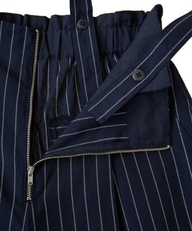 Green Parks 綿麻混２ＷＡＹ　サス付きＺＩＰパンツ Gray Mixture