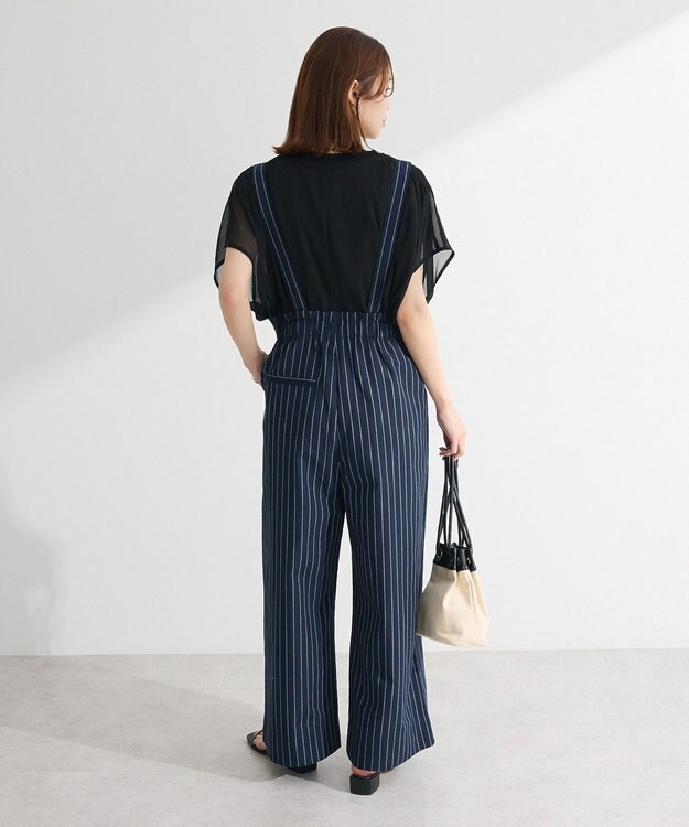 Green Parks 綿麻混２ＷＡＹ　サス付きＺＩＰパンツ Gray Mixture