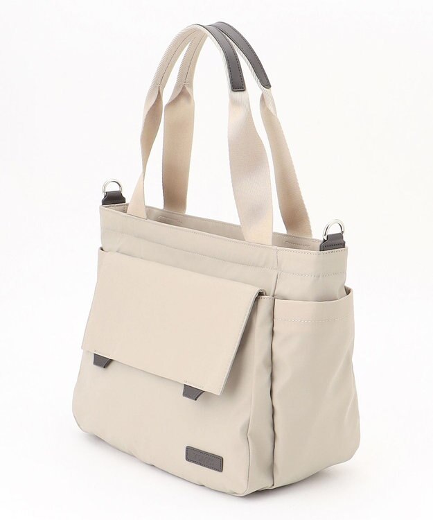 Y'SACCS ダブルタブ　トラベル2WAYトートバッグ ライトベージュ