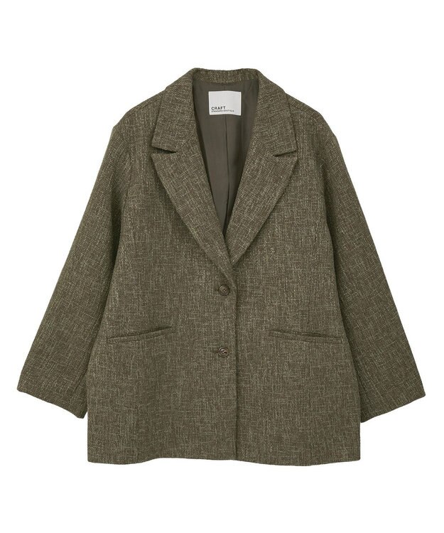 CRAFT STANDARD BOUTIQUE ツイードジャケット Dark Brown